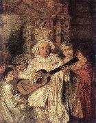 Gilles and his Family WATTEAU, Antoine